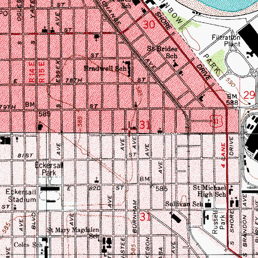 Topographic Map of New World Christian Ministries, IL