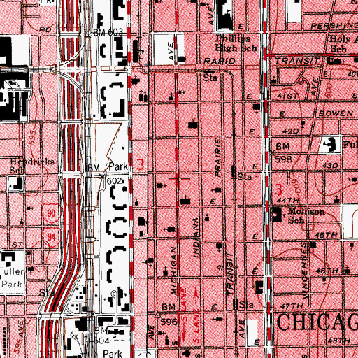 Topographic Map of Saint Judes House of Prayer, IL