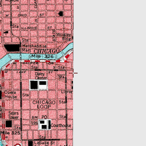 Topographic Map of Fort Dearborn Addition, IL