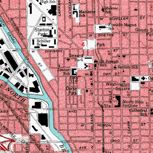 Topographic Map of Little Sicily, IL