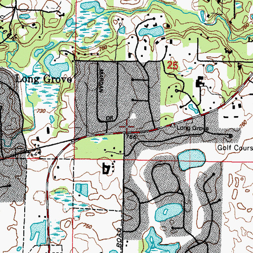 Topographic Map of Archer School (historical), IL