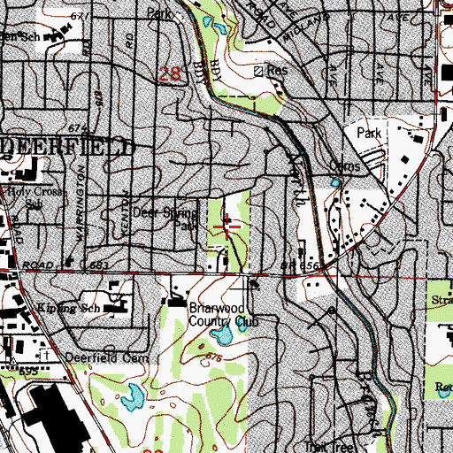 Topographic Map of Deer Spring Park, IL