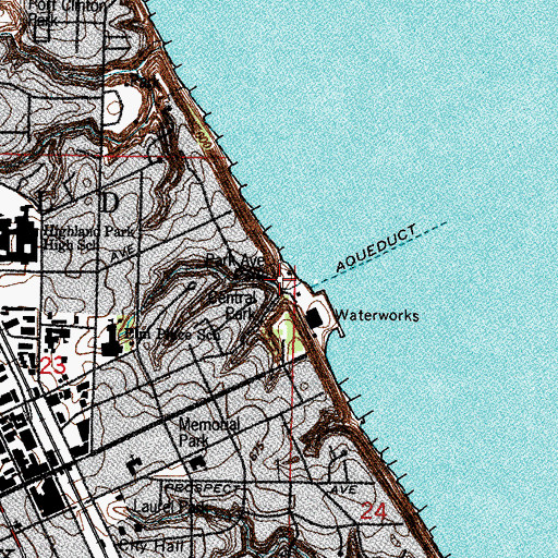 Topographic Map of Park Avenue Park, IL