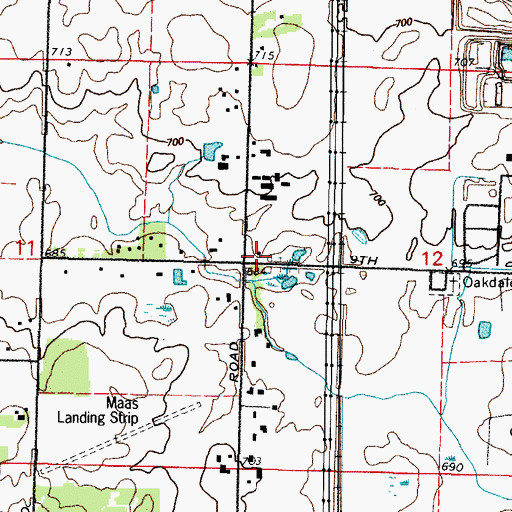 Topographic Map of Red Schoolhouse (historical), IL