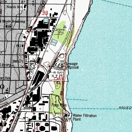 Topographic Map of Sunderland Creek, IL