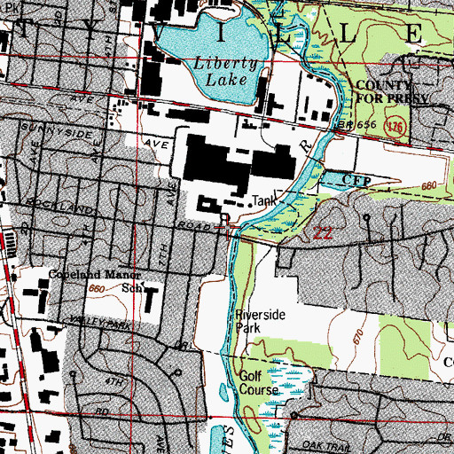 Topographic Map of White Sulphur Spring, IL