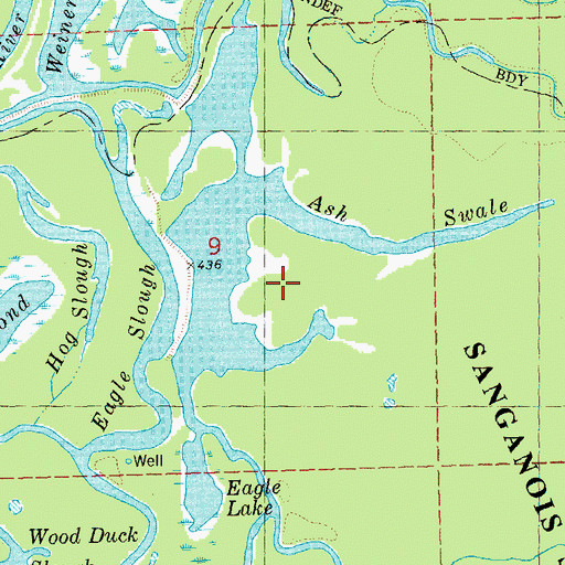 Topographic Map of Eagle Prairie, IL