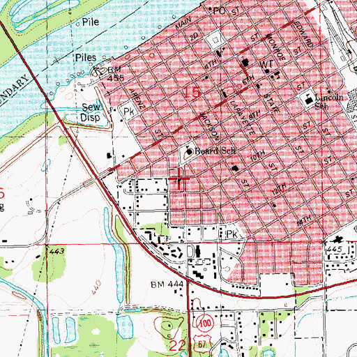 Topographic Map of First Southern Baptist Church, IL