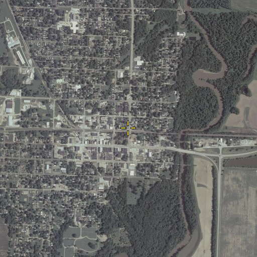 Aerial/Satellite Image of Fayette County Museum, IL