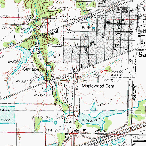 Topographic Map of Howards Point (historical), IL