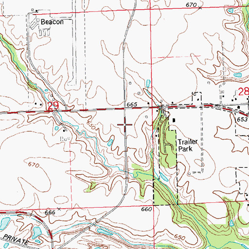 Topographic Map of Canton Industrial Park, IL