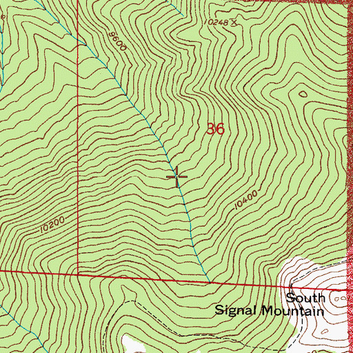 Topographic Map of Latman Lake, CO