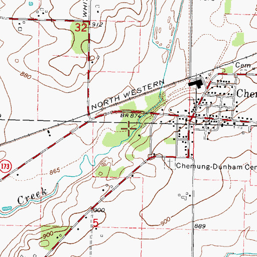 Topographic Map of Becks Woods, IL