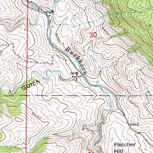 Topographic Map of Stringtown Gulch, CO
