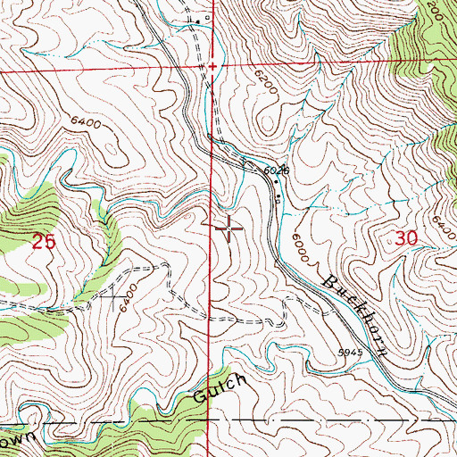 Topographic Map of Fish Creek, CO