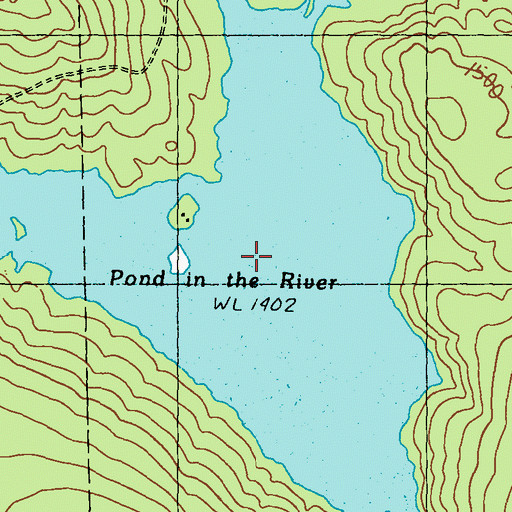 Topographic Map of Richardson Lake, ME