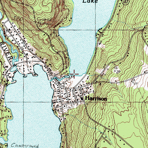 Topographic Map of Crystal Lake Dam, ME