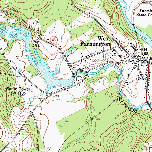 Topographic Map of Temple Stream Dam, ME
