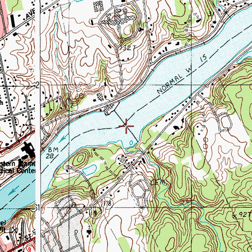 Topographic Map of Penobscot River Reservoir (historical), ME