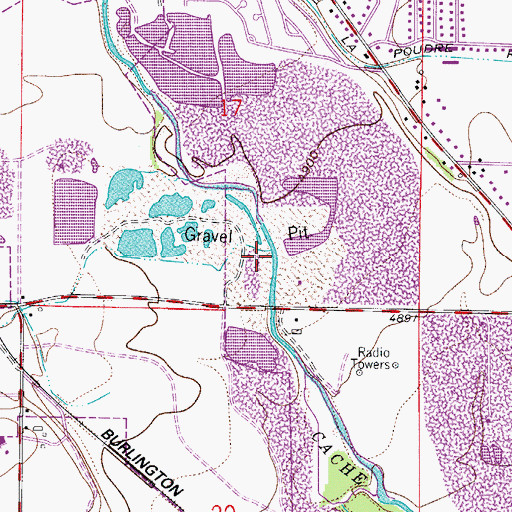 Topographic Map of Spring Creek, CO