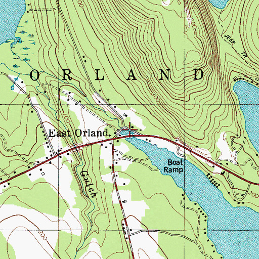 Topographic Map of Toddy Pond Dam, ME