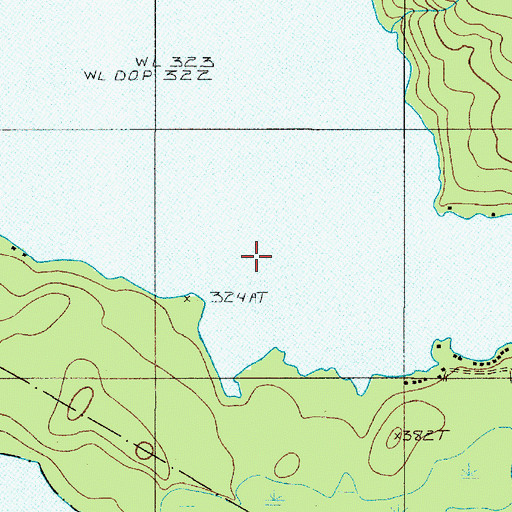 Topographic Map of Sebec Lake, ME