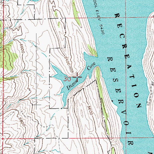 Topographic Map of Dixon Cove, CO