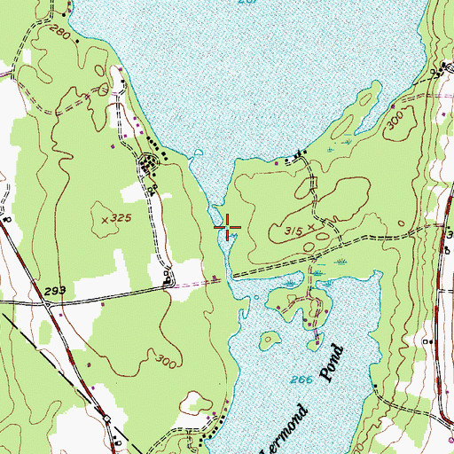 Topographic Map of Alford Lake Dam, ME