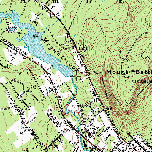 Topographic Map of Seabright Mill Dam, ME