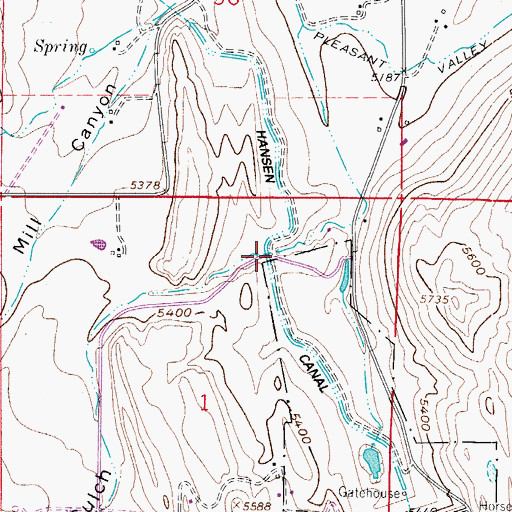 Topographic Map of Empire Gulch, CO