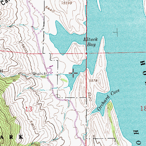 Topographic Map of Well Gulch, CO