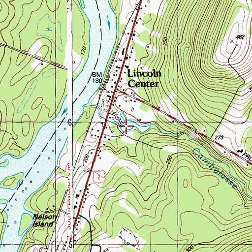Topographic Map of Mill Pond Dam, ME