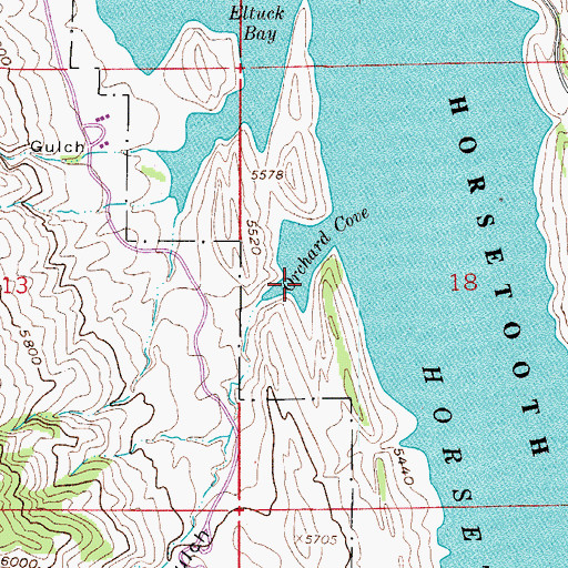 Topographic Map of Arthurs Rock Gulch, CO