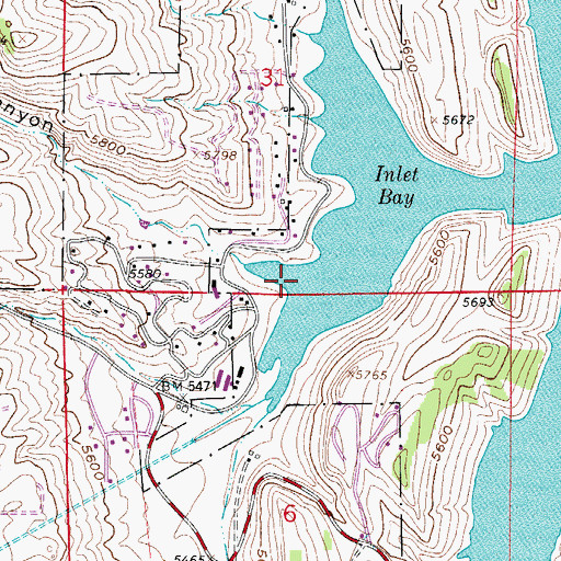Topographic Map of Spring Canyon, CO