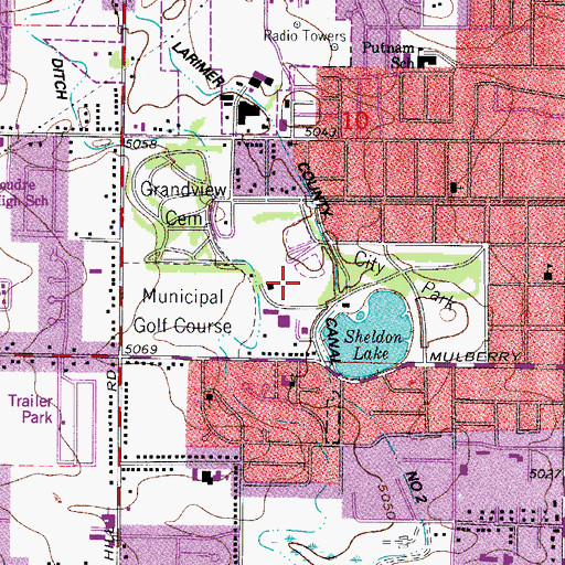 Topographic Map of Prospect Park, CO