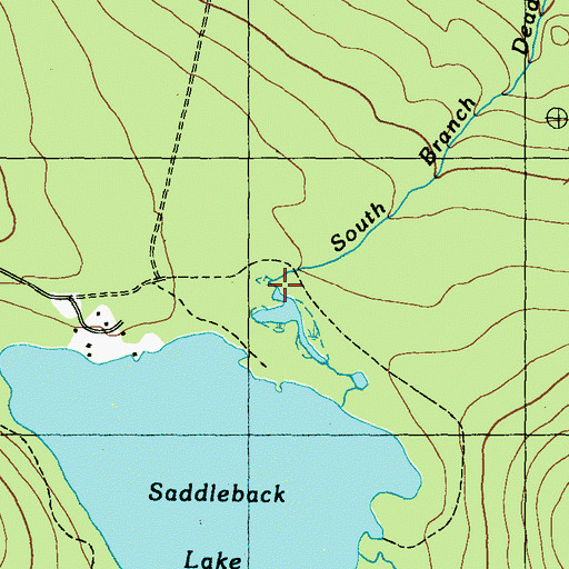 Topographic Map of Dead River Dam, ME