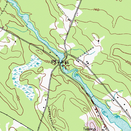 Topographic Map of Pennamaquan River Dam, ME