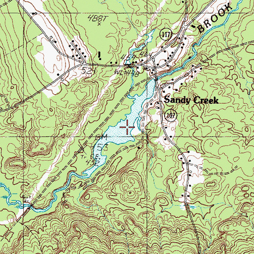 Topographic Map of Willett Brook, ME