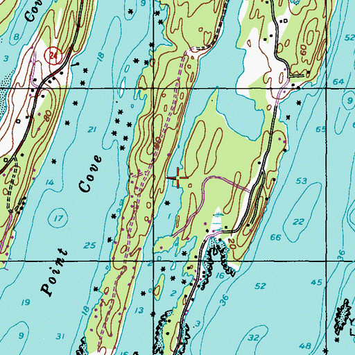 Topographic Map of Wilson Pond Dam, ME