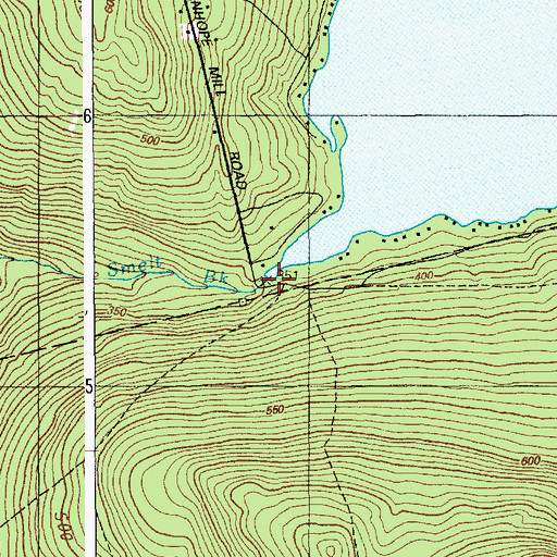 Topographic Map of Cold Stream Dam, ME