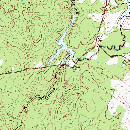 Topographic Map of Goose River Dam, ME