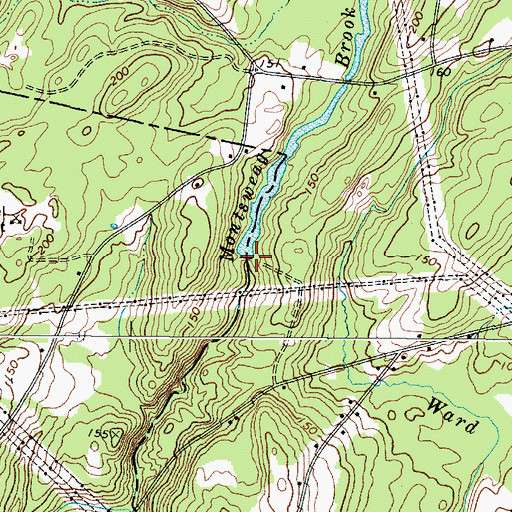 Topographic Map of Montsweag Reservoir, ME