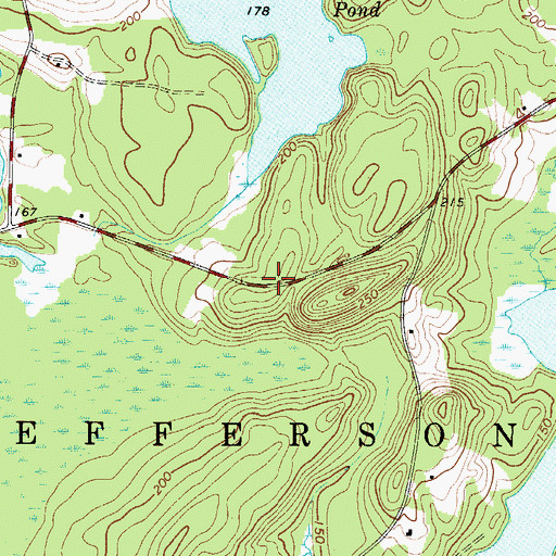 Topographic Map of Prestile Stream, ME