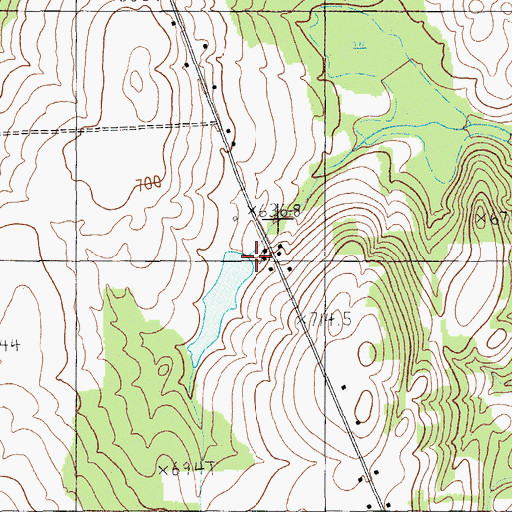 Topographic Map of Smith Farm Dam, ME