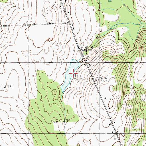 Topographic Map of Smith Farm Pond, ME