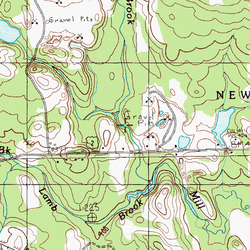 Topographic Map of Pike Pond Dam, ME