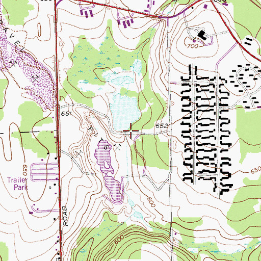 Topographic Map of Malabeam Lake Dam, ME