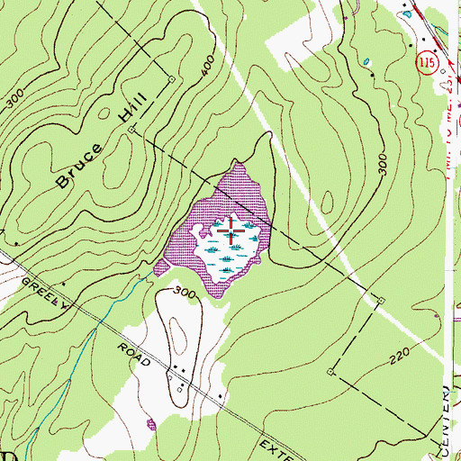 Topographic Map of Knights Pond, ME