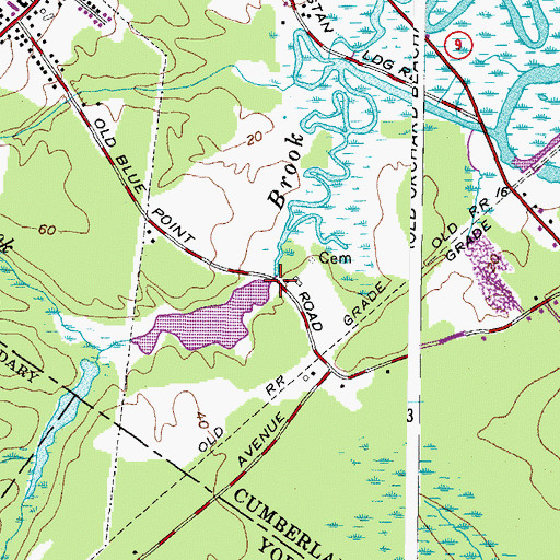 Topographic Map of Foxwells Bridge Brook Dam, ME