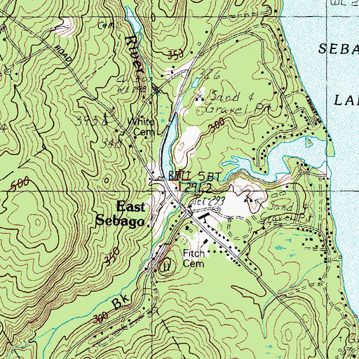 Topographic Map of Dam Number One, ME